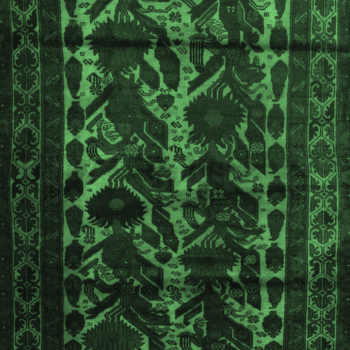 Persian Emerald Green Traditional Rug, tr2668emgrn