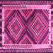 Square Southwestern Pink Country Rug, tr2669pnk