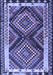 Southwestern Blue Country Rug, tr2669blu