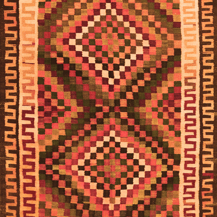 Southwestern Orange Country Rug, tr2669org