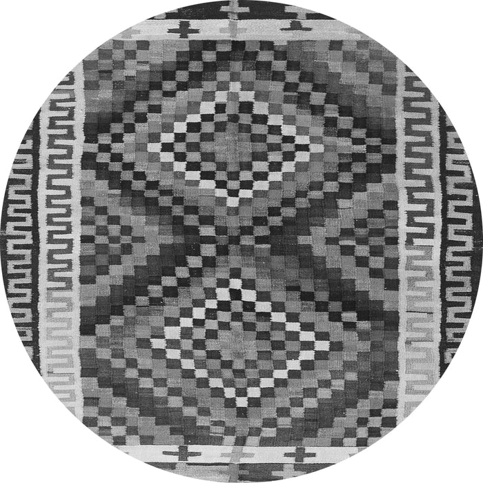 Square Southwestern Gray Country Rug, tr2669gry