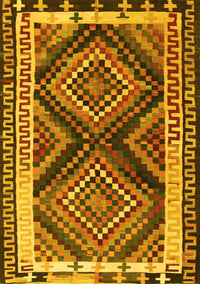 Southwestern Yellow Country Rug, tr2669yw