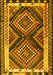 Southwestern Yellow Country Rug, tr2669yw