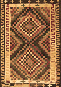 Southwestern Brown Country Rug, tr2669brn