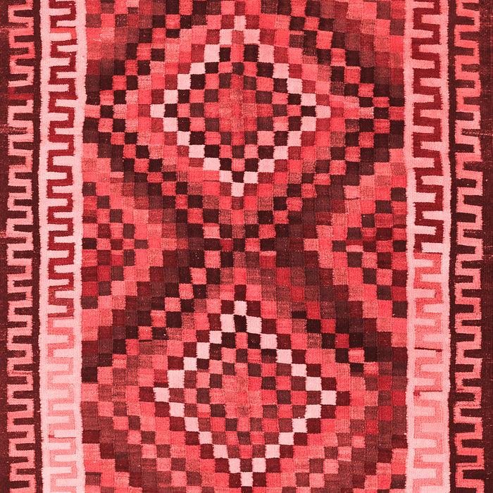 Machine Washable Southwestern Red Country Rug, wshtr2669red