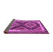 Sideview of Southwestern Purple Country Rug, tr2669pur