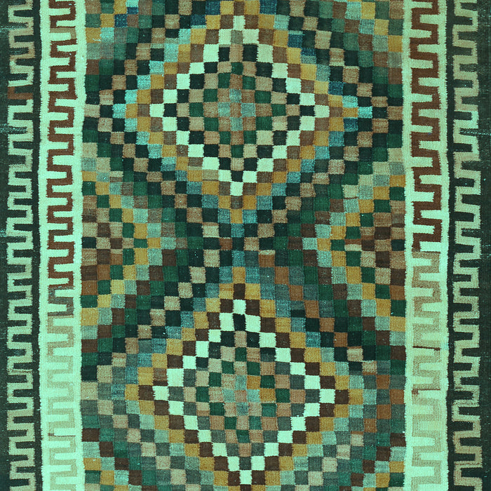 Southwestern Turquoise Country Rug, tr2669turq