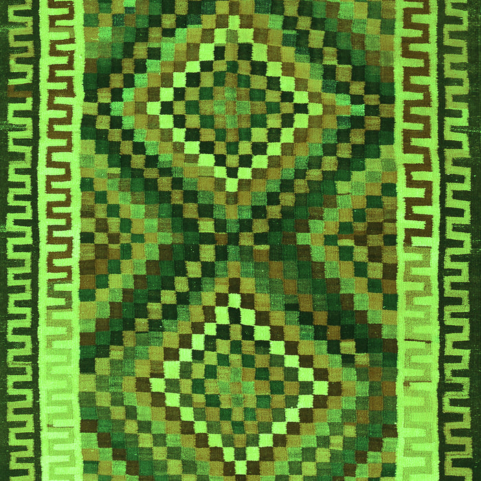 Southwestern Green Country Rug, tr2669grn