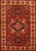 Serging Thickness of Machine Washable Persian Orange Traditional Area Rugs, wshtr266org