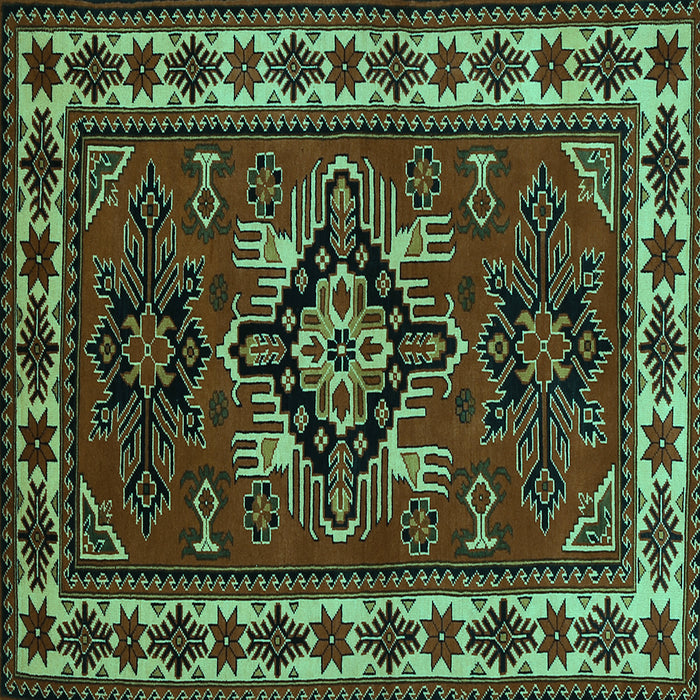 Square Persian Turquoise Traditional Rug, tr266turq