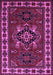 Machine Washable Persian Purple Traditional Area Rugs, wshtr266pur