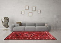 Machine Washable Persian Red Traditional Rug, wshtr266red