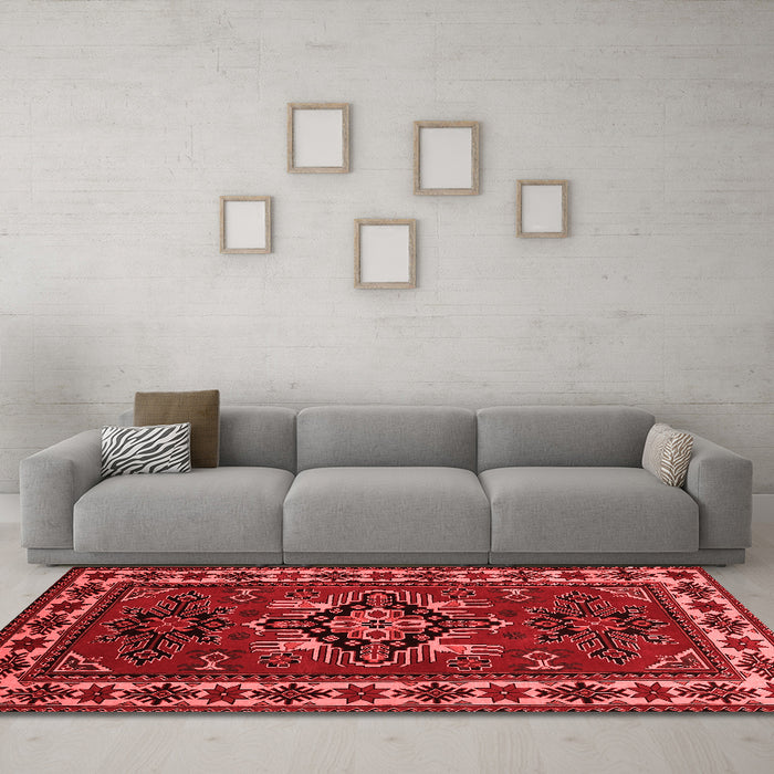 Traditional Red Washable Rugs