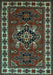 Machine Washable Persian Light Blue Traditional Rug, wshtr266lblu