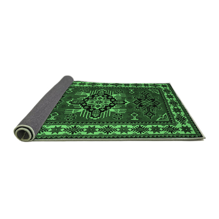 Sideview of Persian Emerald Green Traditional Rug, tr266emgrn