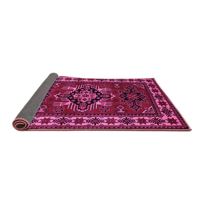 Sideview of Persian Pink Traditional Rug, tr266pnk