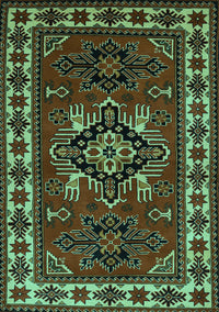 Persian Turquoise Traditional Rug, tr266turq