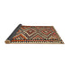 Sideview of Traditional Sand Brown Persian Rug, tr2670