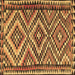 Square Machine Washable Persian Brown Traditional Rug, wshtr2670brn