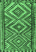 Machine Washable Persian Emerald Green Traditional Area Rugs, wshtr2670emgrn