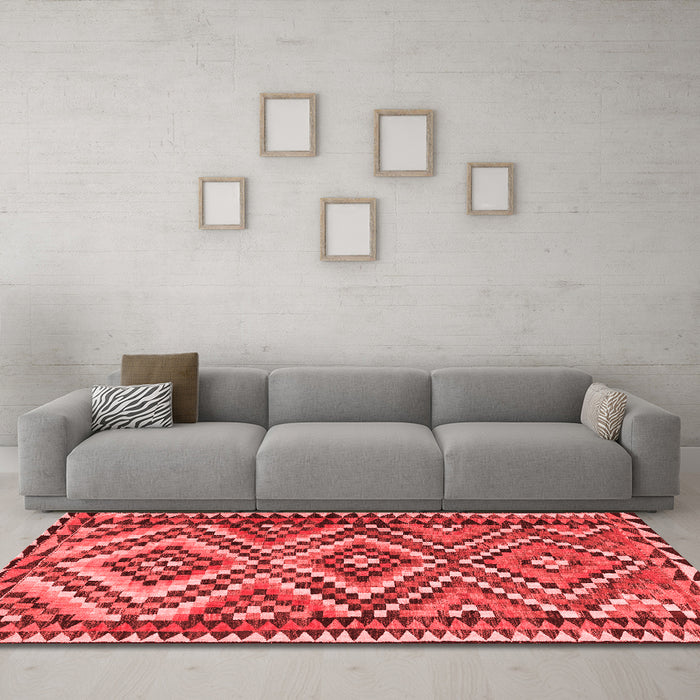 Traditional Red Washable Rugs