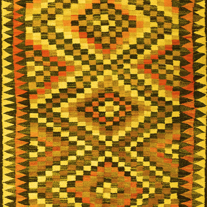 Machine Washable Persian Yellow Traditional Rug, wshtr2670yw