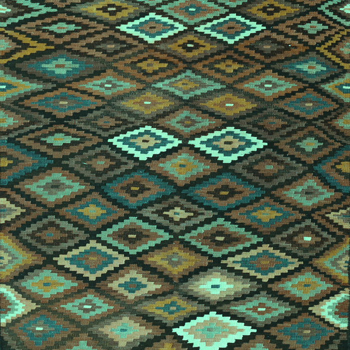 Machine Washable Persian Turquoise Traditional Area Rugs, wshtr2671turq