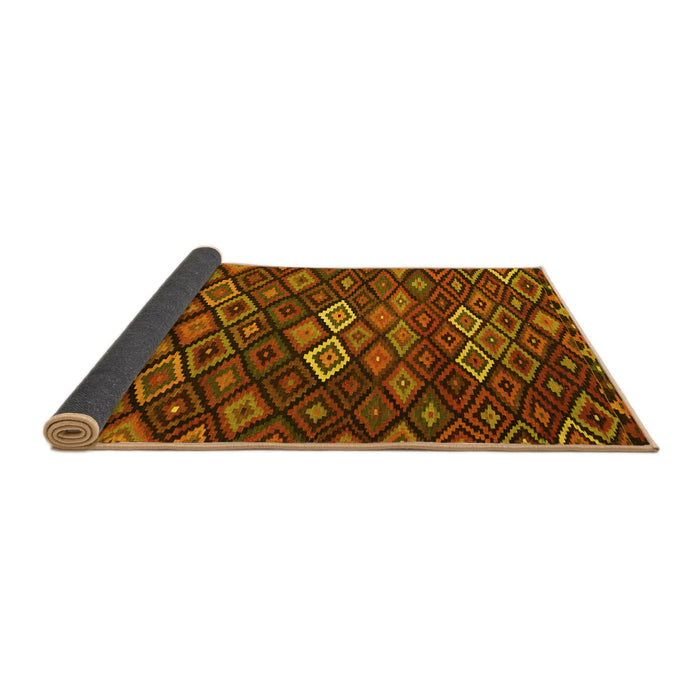 Sideview of Persian Yellow Traditional Rug, tr2671yw