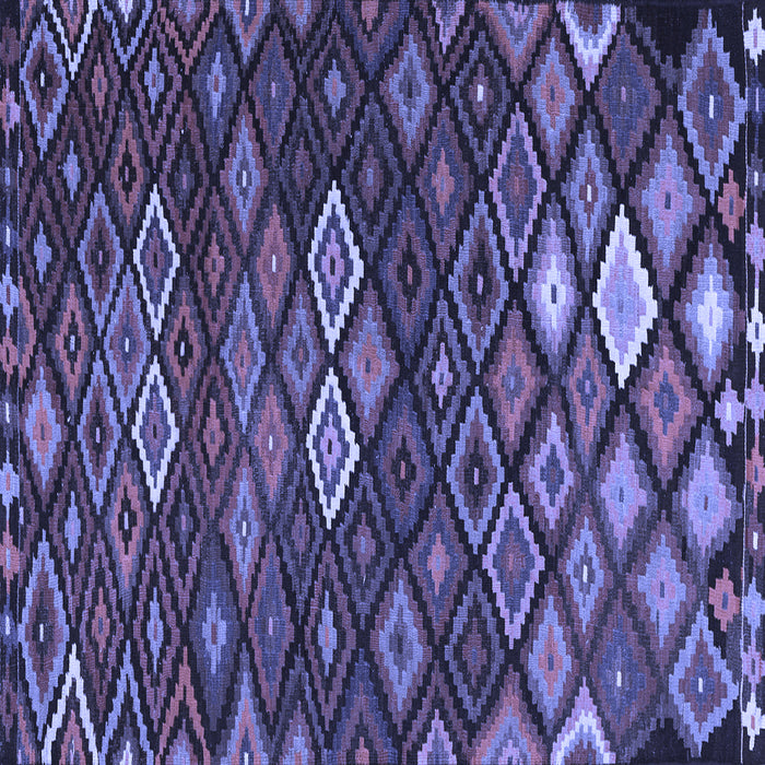 Square Machine Washable Persian Blue Traditional Rug, wshtr2671blu