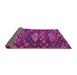 Sideview of Persian Purple Traditional Rug, tr2671pur