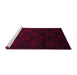 Sideview of Machine Washable Persian Pink Traditional Rug, wshtr2672pnk