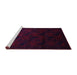 Sideview of Machine Washable Persian Purple Traditional Area Rugs, wshtr2672pur