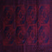 Square Persian Purple Traditional Rug, tr2672pur