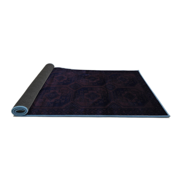 Sideview of Persian Blue Traditional Rug, tr2672blu