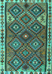 Persian Turquoise Traditional Rug, tr2673turq