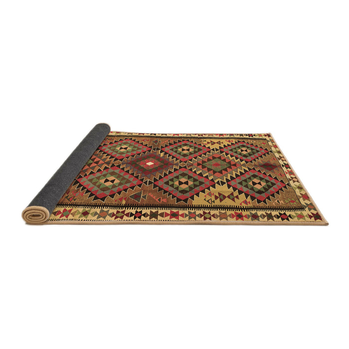Sideview of Persian Brown Traditional Rug, tr2673brn