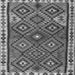 Round Machine Washable Persian Gray Traditional Rug, wshtr2673gry