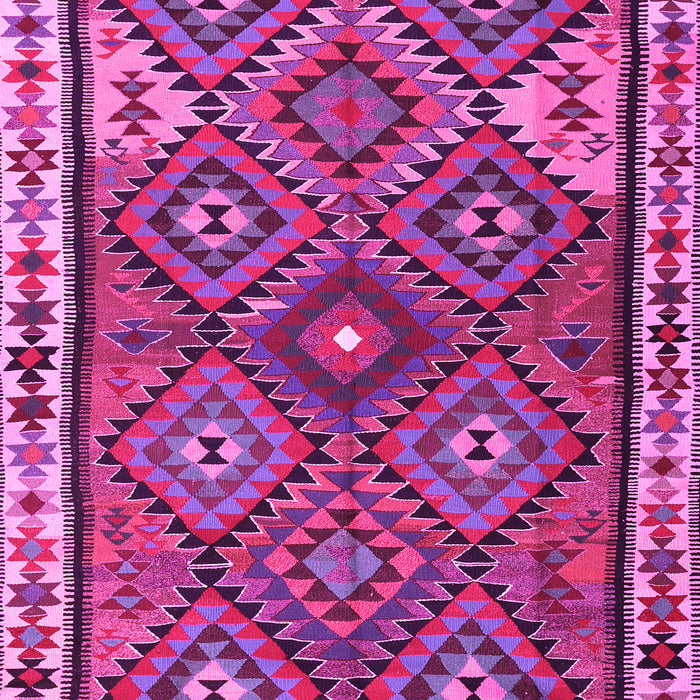 Machine Washable Persian Pink Traditional Rug, wshtr2673pnk