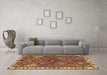 Machine Washable Persian Brown Traditional Rug in a Living Room,, wshtr2673brn