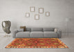 Machine Washable Persian Orange Traditional Area Rugs in a Living Room, wshtr2673org