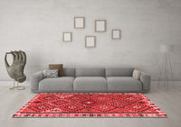 Machine Washable Persian Red Traditional Rug, wshtr2673red