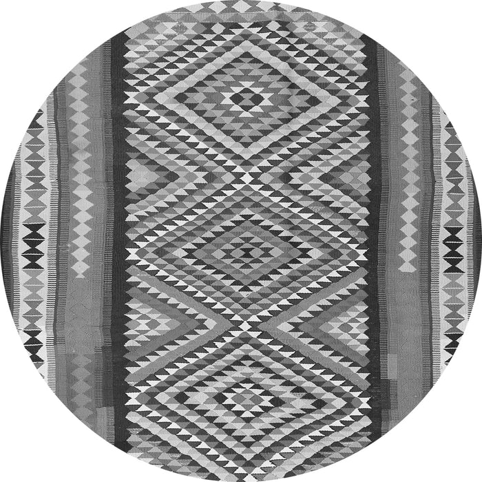 Square Southwestern Gray Country Rug, tr2674gry