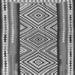 Serging Thickness of Southwestern Gray Country Rug, tr2674gry