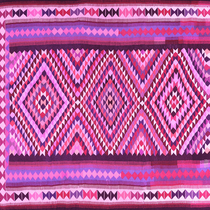Square Southwestern Pink Country Rug, tr2674pnk