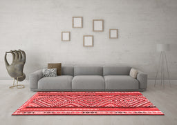 Country Red Washable Rugs