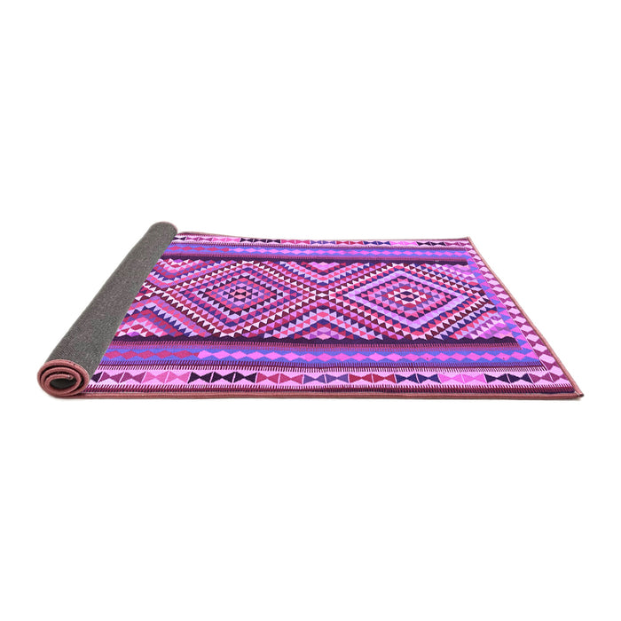 Sideview of Southwestern Purple Country Rug, tr2674pur