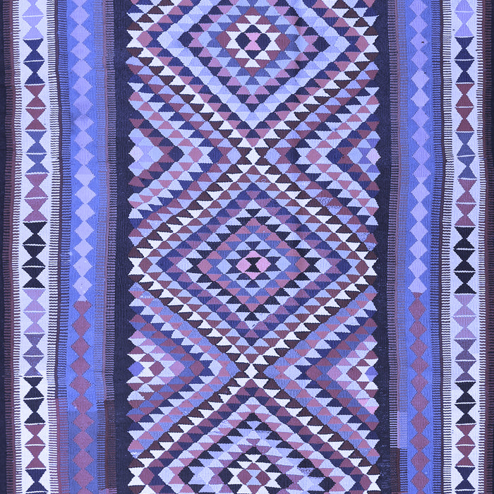 Southwestern Blue Country Rug, tr2674blu