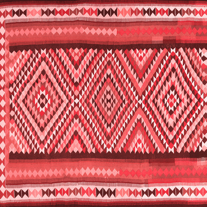 Machine Washable Southwestern Red Country Rug, wshtr2674red