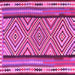 Square Machine Washable Southwestern Pink Country Rug, wshtr2674pnk