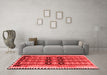 Country Red Washable Rugs